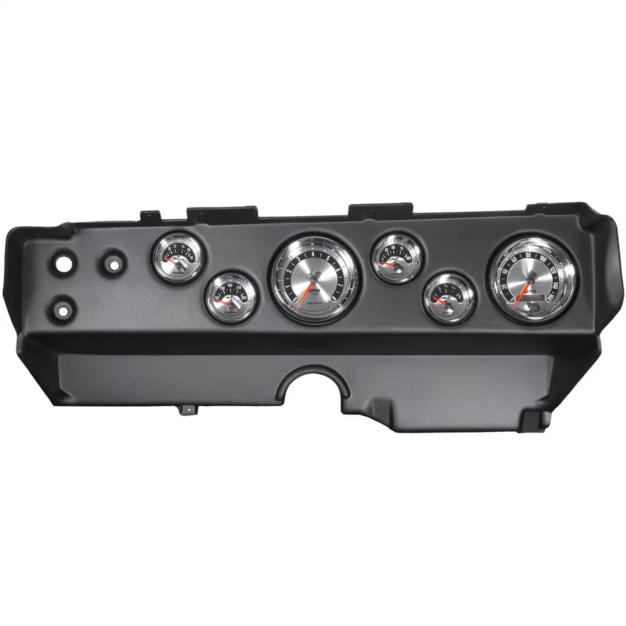 DIRECT FIT DASH KIT; EBODY/CUDA/CHALLENGER 70-74; TACH/MPH/FUEL/OILP/WTMP/VOLT;