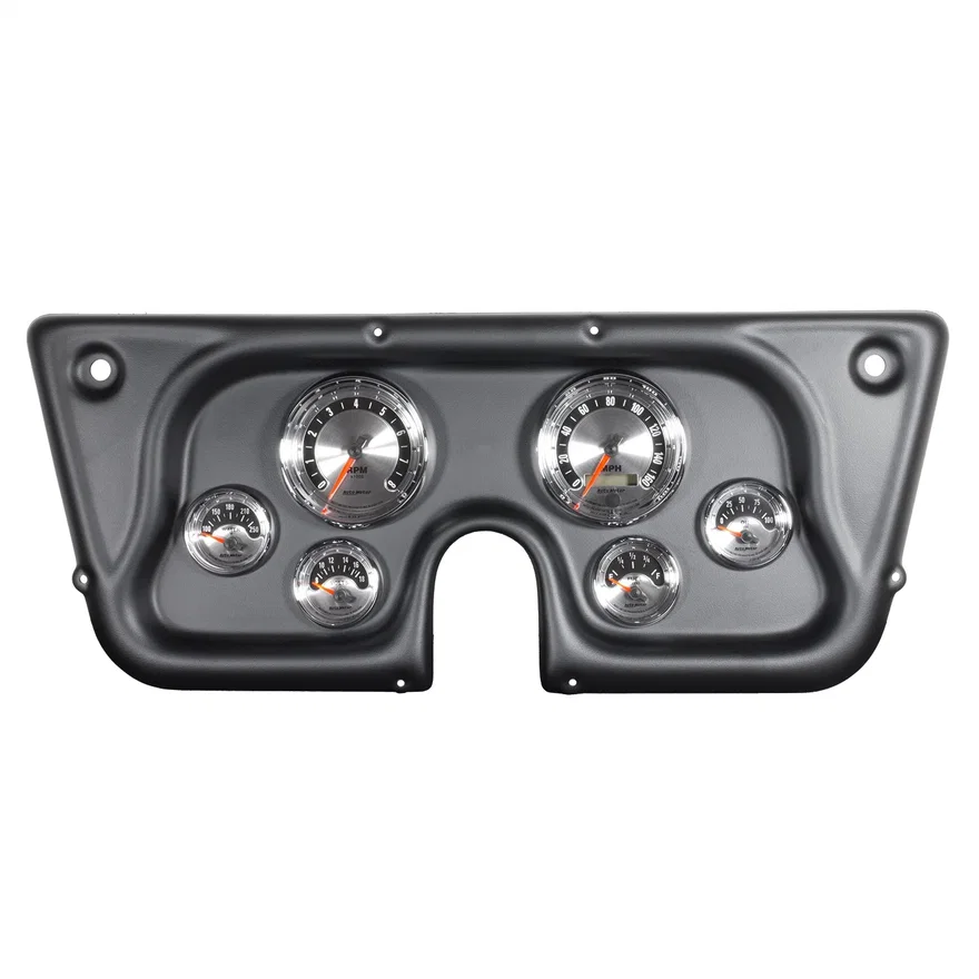 DIRECT FIT DASH KIT; CHEVY TRUCK C/K/K5/SUBRBN 67-72; RPM/MPH/FUEL/OILP/WTMP/BAT