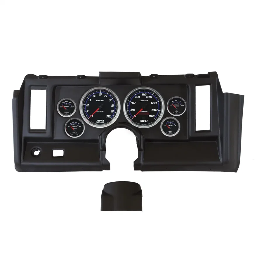 DIRECT FIT DASH KIT; CAMARO 69; TACH/MPH/FUEL/OILP/WTMP/VOLT; COBALT