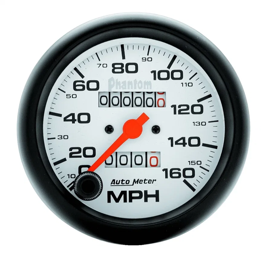 GAUGE; SPEEDOMETER; 3 3/8in.; 160MPH; MECHANICAL; PHANTOM