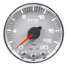 DIESEL GAUGE KIT; A-PILLAR; FORD 08-10; BOOST/EGT; 60PSI/2000deg.F; SLVR; SPEK-P image 4