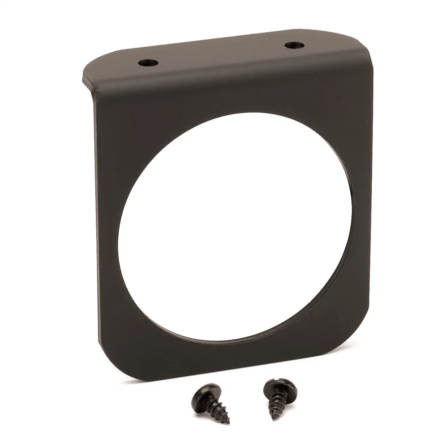GAUGE MOUNTING PANEL; SINGLE; 2 5/8in.; BLACK; ALUMINUM