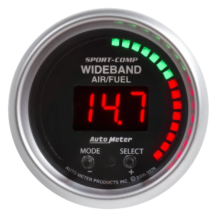 GAUGE; AIR/FUEL RATIO-PRO; 2 1/16in.; 10:1-20:1; DIGITAL W/PEAK/WARN; SC