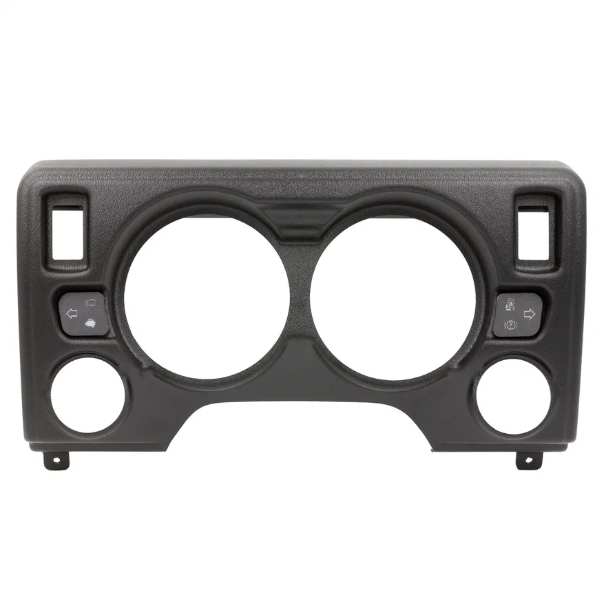 GAUGE MOUNT; DIRECT FIT DASH PANEL; 4 GAUGE (5in. X2; 2 1/16in. X2); JEEP TJ