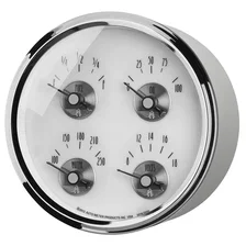 GAUGE; QUAD; 5in.; 240OE-33OF; ELEC; PRESTIGE PEARL image 2
