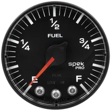 GAUGE; FUEL LEVEL; 2 1/16in.; 0-270O PROGRAMMABLE; BLK/BLK; SPEK-PRO image 2