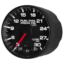 GAUGE; RAIL PRESS; 2 1/16in.; 30KPSI; STEPPER MOTOR W/PEAK/WARN; BLK/BLK; SPEK image 4