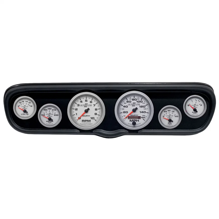 DIRECT FIT DASH KIT; (3 3/8in. X2; 2 1/16in. X4); FORD MUSTANG 66; ULTRA-LITE II