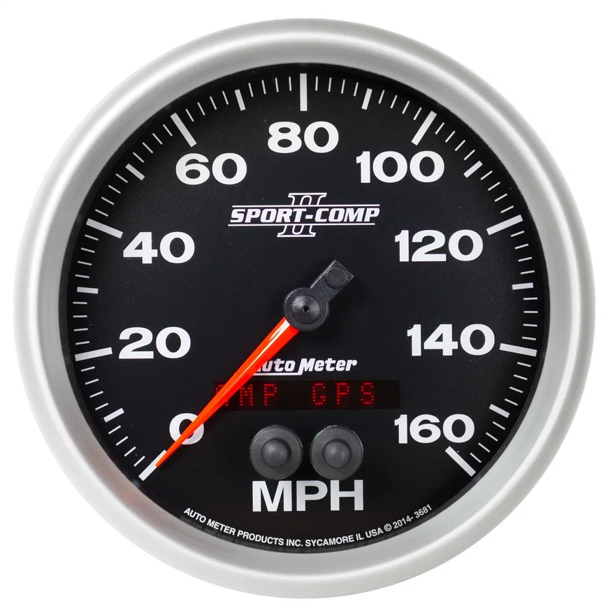 GAUGE; SPEEDOMETER; 5in.; 160MPH; GPS; SPORT-COMP II