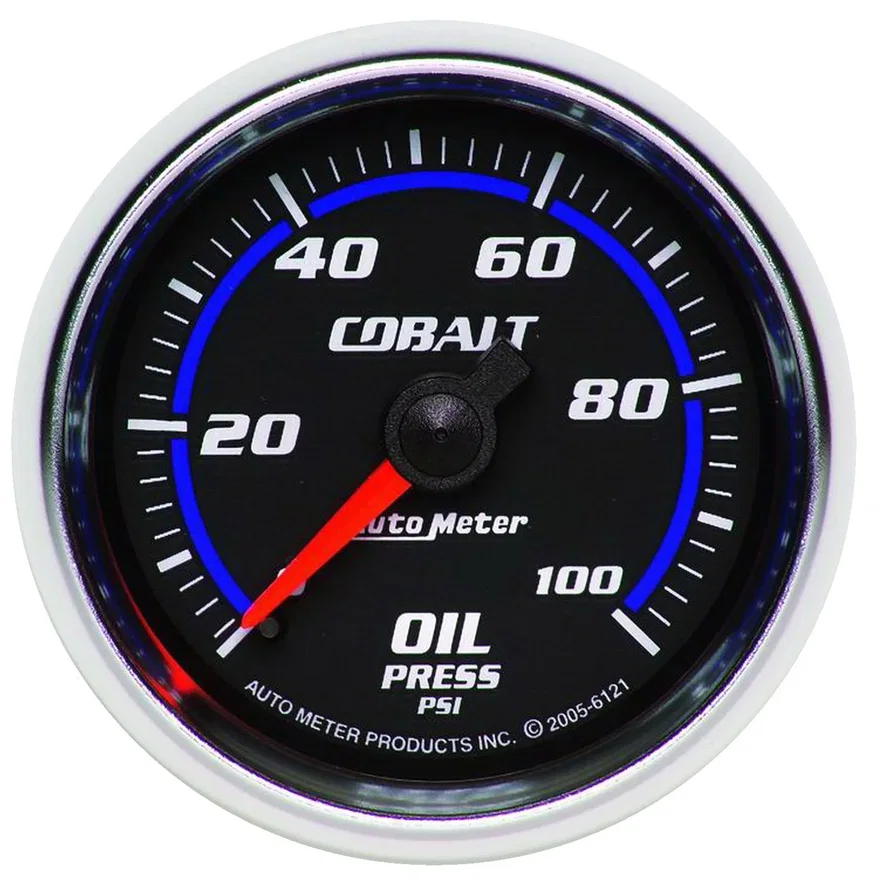 GAUGE; OIL PRESSURE; 2 1/16in.; 100PSI; MECHANICAL; COBALT