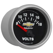 GAUGE; VOLTMETER; 2 1/16in.; 18V; ELECTRIC; CHEVY GOLD BOWTIE image 5