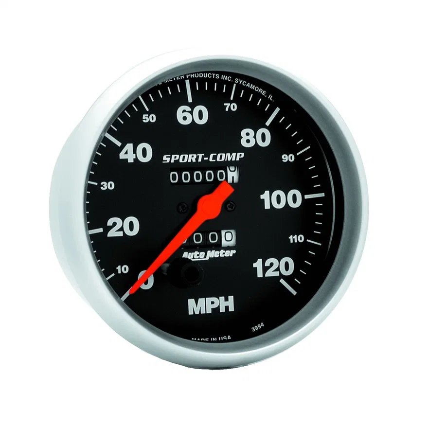 GAUGE; SPEEDOMETER; 5in.; 120MPH; MECHANICAL; SPORT-COMP