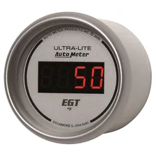 GAUGE; PYROMETER (EGT); 2 1/16in.; 1600deg.F; DIGITAL; SILVER DIAL W/RED LED image 2