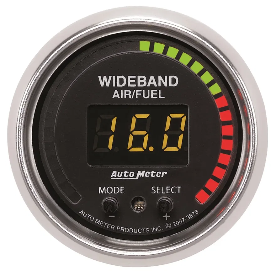 GAUGE; AIR/FUEL RATIO-PRO; 2 1/16in.; 10:1-20:1; DIGITAL W/PEAK/WARN; GS