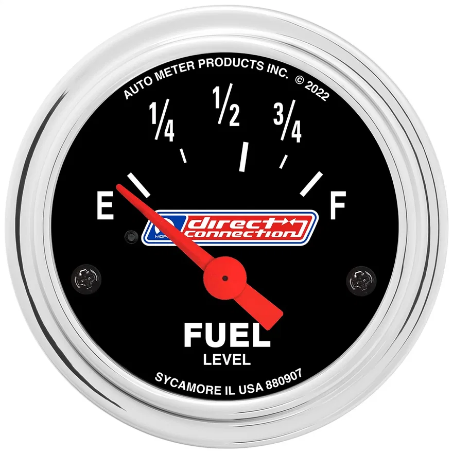 GAUGE; FUEL LEVEL; 2-1/16in.; 73 E/8-12 F; ELEC; MOPAR DIRECT CONNECTION