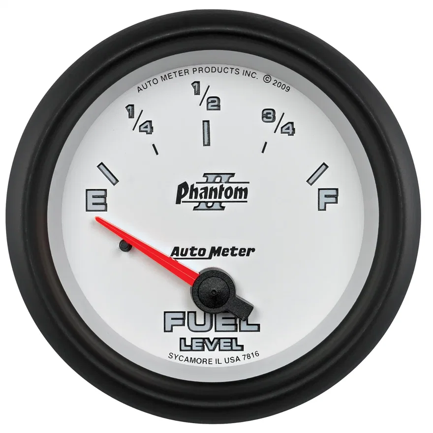 GAUGE; FUEL LEVEL; 2 5/8in.; 240OE TO 33OF; ELEC; PHANTOM II