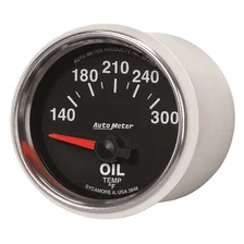 GAUGE; OIL TEMP; 2 1/16in.; 140-300deg.F; ELECTRIC; GS image 2