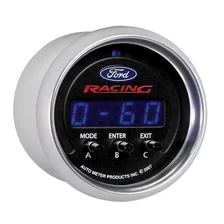 GAUGE; PERF METER; 2 1/16in.; 1/4 MILE/HP/0-60/60-0/G FORCES; DIGITAL; FORD RACI image 3