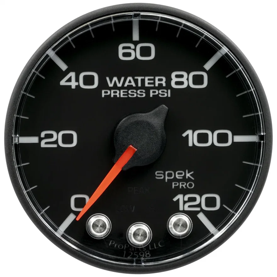 GAUGE; WATER PRESS; 2 1/16in.; 120PSI; STEPPER MOTOR W/PK/WARN; SENSOR NOT INCL