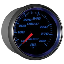 GAUGE; OIL TEMP; 2 5/8in.; 140-280deg.F; MECHANICAL; COBALT image 6