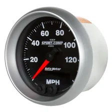 GAUGE; SPEEDOMETER; 3 3/8in.; 140MPH; GPS; SPORT-COMP II image 2