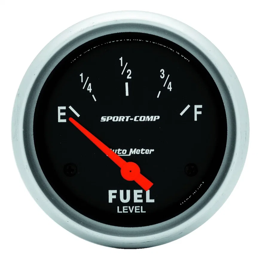 GAUGE; FUEL LEVEL; 2 5/8in.; 0OE TO 90OF; ELEC; SPORT-COMP