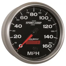 GAUGE; SPEEDOMETER; 5in.; 160MPH; ELEC. PROGRAMMABLE; SPORT-COMP II image 5