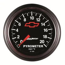 GAUGE; PYROMETER (EGT); 2 1/16in.; 2000deg.F; STEPPER MOTOR; CHEVY RED BOWTIE; B image 3