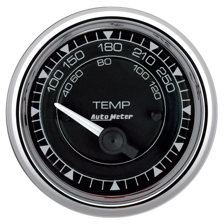 GAUGE; TEMP; 2 1/16in.; 250deg.F; ELEC; CHRONO CHROME