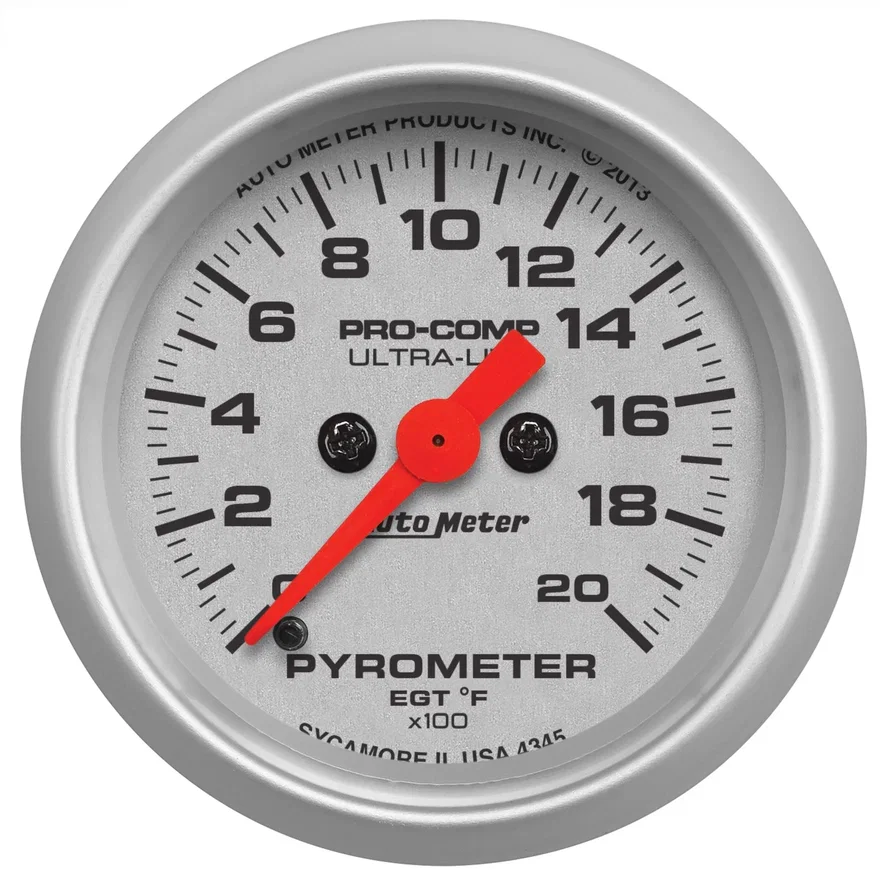 GAUGE; PYROMETER (EGT); 2 1/16in.; 2000deg.F; DIGITAL STEPPER MOTOR; ULTRA-LITE