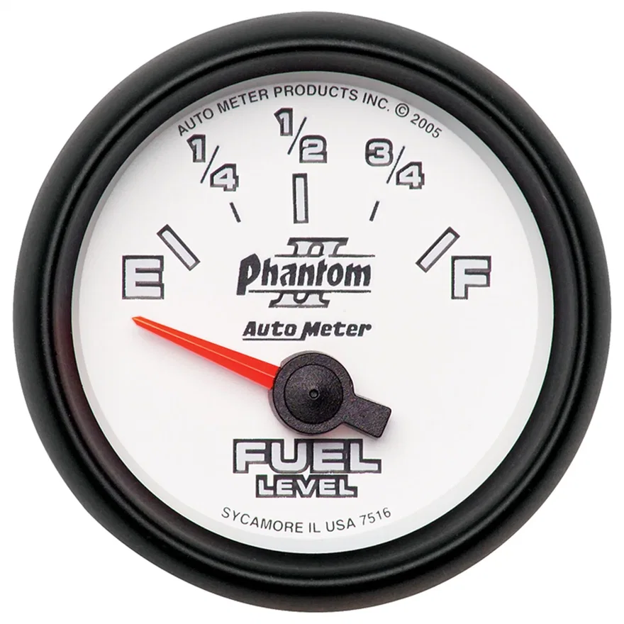 GAUGE; FUEL LEVEL; 2 1/16in.; 240OE TO 33OF; ELEC; PHANTOM II