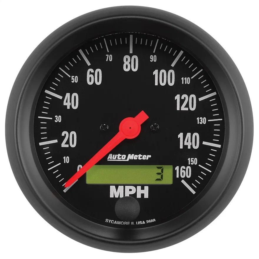 GAUGE; SPEEDO; 3 3/8in.; 160MPH; ELEC. PROGRAM W/LCD ODO; Z-SERIES