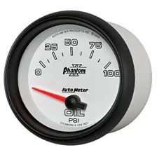 GAUGE; OIL PRESSURE; 2 5/8in.; 100PSI; ELECTRIC; PHANTOM II image 2