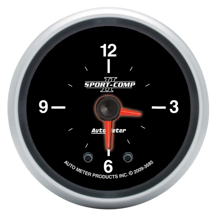 GAUGE; CLOCK; 2 1/16in.; 12HR; ANALOG; SPORT-COMP II