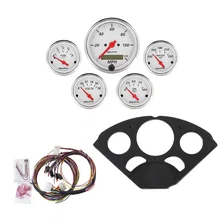 DIRECT FIT DASH KIT; CHEVY 55-56; MPH/FUEL/OILP/WTMP/BAT; AW image 1