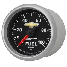GAUGE; FUEL PRESS; 2 1/16in.; 100PSI; DIGITAL STEPPER MOTOR; CHEVY GOLD BOWTIE image 2