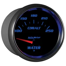 GAUGE; WATER TEMP; 2 5/8in.; 100-250deg.F; ELECTRIC; COBALT image 6