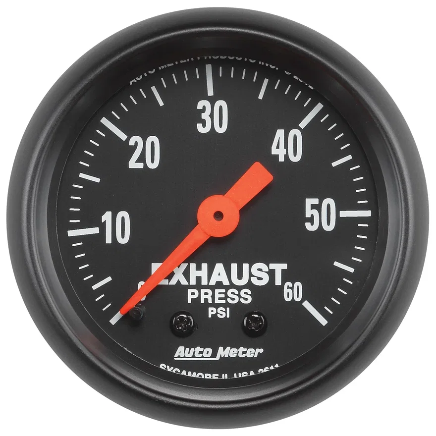 GAUGE; EXHAUST PRESS; 2 1/16in.; 60PSI; MECHANICAL; Z-SERIES