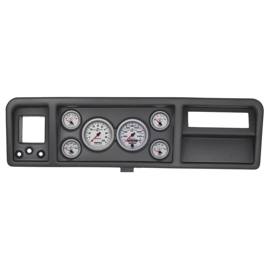 DIRECT FIT DASH KIT; FORD TRUCK 73-79; TACH/MPH/FUEL/OILP/WTMP/VOLT; ULTRA-LITE
