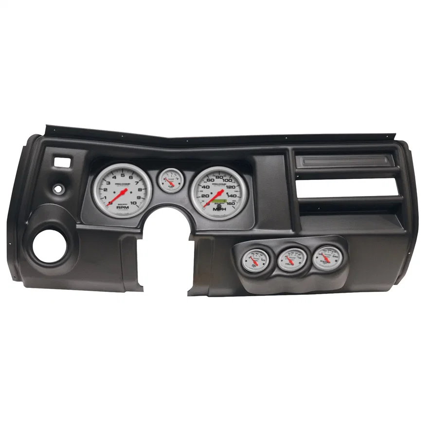 DIRECT FIT DASH KIT; (5in. X2; 2 1/16in. X4); CHEVY CHEVELLE VENT 69; ULTRA-LITE