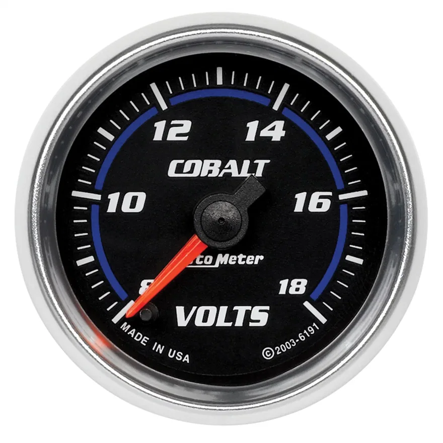GAUGE; VOLTMETER; 2 1/16in.; 18V; DIGITAL STEPPER MOTOR; COBALT