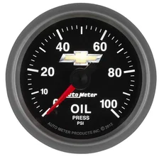 GAUGE; OIL PRESS; 2 1/16in.; 100PSI; DIGITAL STEPPER MOTOR; CHEVY GOLD BOWTIE image 4