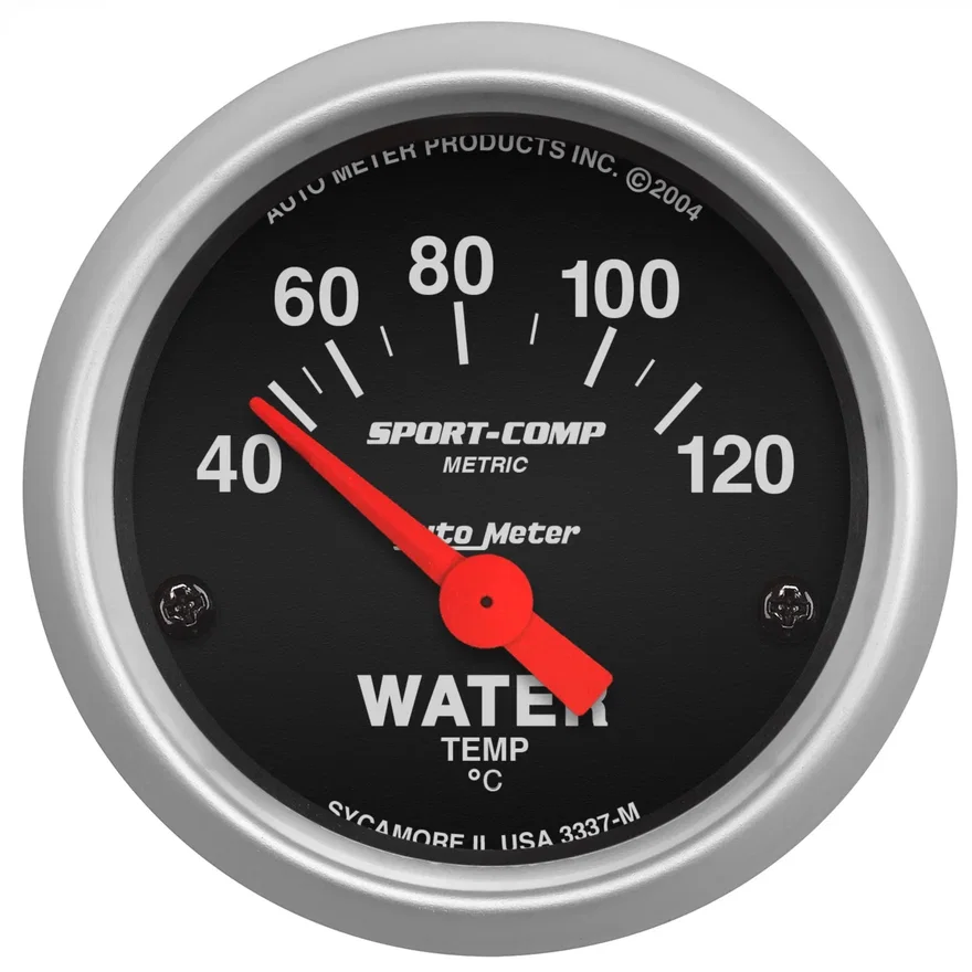 GAUGE; WATER TEMP; 2 1/16in.; 40-120deg.C; ELECTRIC; SPORT-COMP