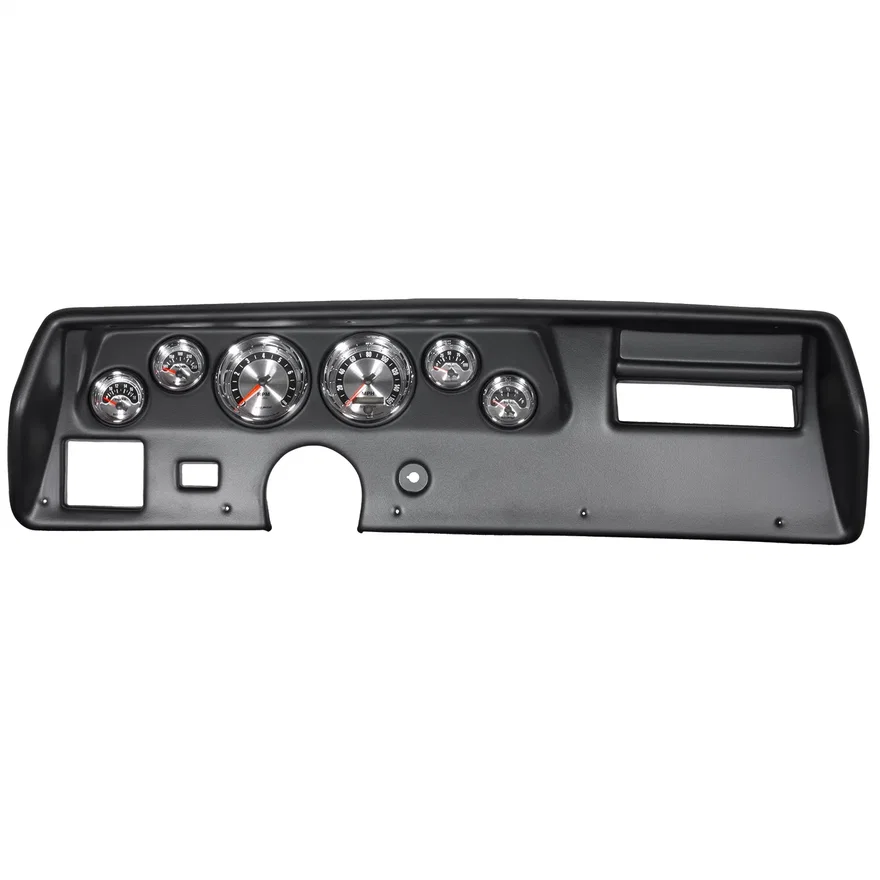 DIRECT FIT DASH KIT; CHEVELLESS/ELCAMINO/MONTE 70-72; RPM/MPH/FUEL/OILP/WTMP/BAT