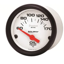 GAUGE; OIL TEMP; 2 1/16in.; 60-170deg.F; ELECTRIC; PHANTOM image 2