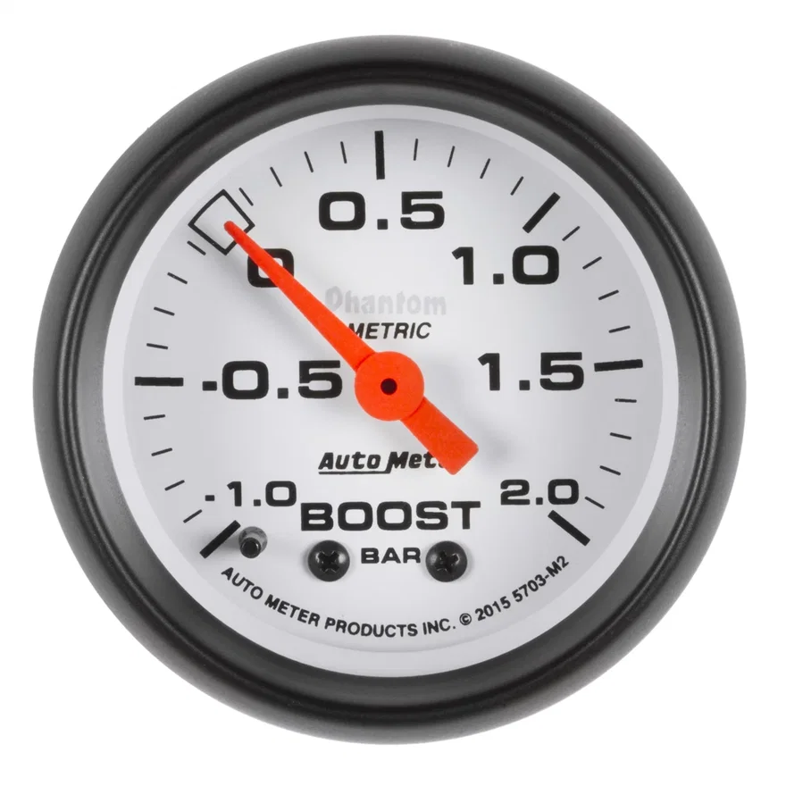 GAUGE; VAC/BOOST; 2 1/16in.;-1-+2 BAR; MECHANICAL; PHANTOM