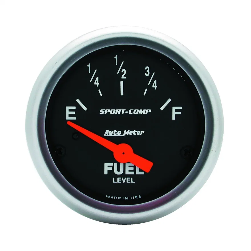 GAUGE; FUEL LEVEL; 2 1/16in.; 240OE TO 33OF; ELEC; SPORT-COMP