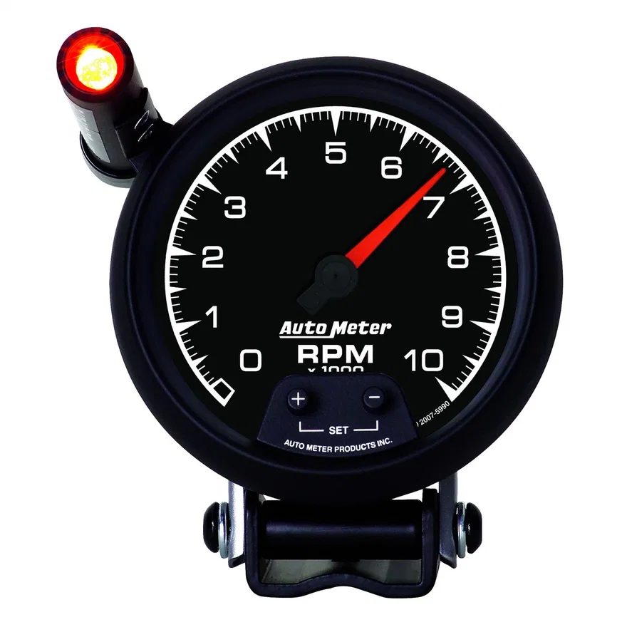 GAUGE; TACHOMETER; 3 3/4in.; 10K RPM; PEDESTAL W/EXT. QUICK-LITE; ES