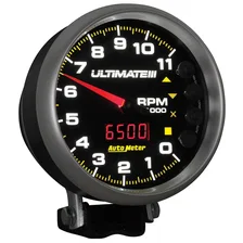 GAUGE; TACH; 5in.; 11K RPM; PEDESTAL; DATALOGGING; ULTIMATE III PLAYBACK; BLACK image 6