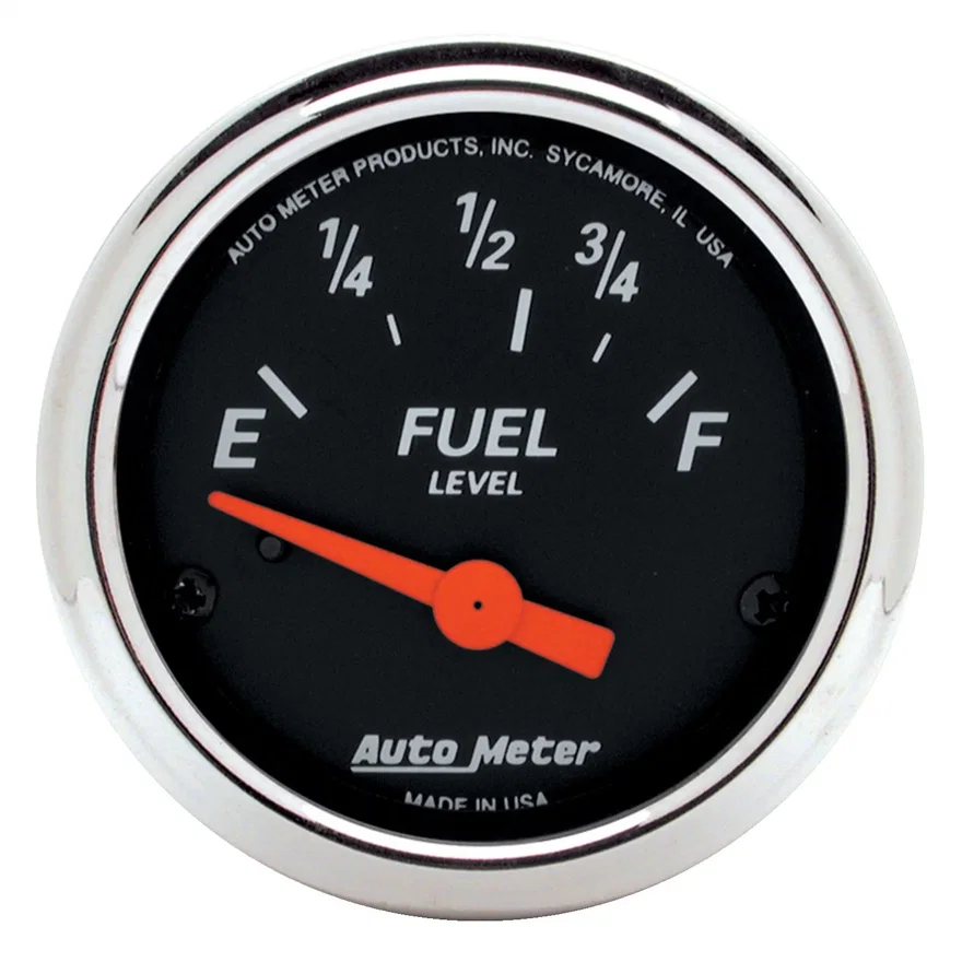 GAUGE; FUEL LEVEL; 2 1/16in.; 73OE TO 10OF; ELEC; DESIGNER BLACK